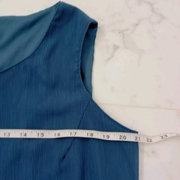 R&M Richards Petite 2-Piece Blue Dress & Jacket Set Size 16WP Abstract Pattern - Picture 14 of 16